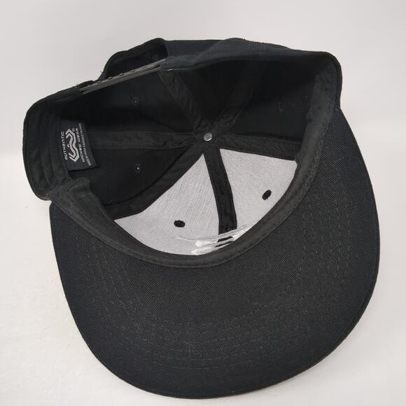 Bodybuilding Snapback Hat Black One Size Adjustable Embroidered Wicked Wear - Picture 7 of 10